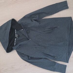 Baseballism Gray Hoodie with Logo Patch